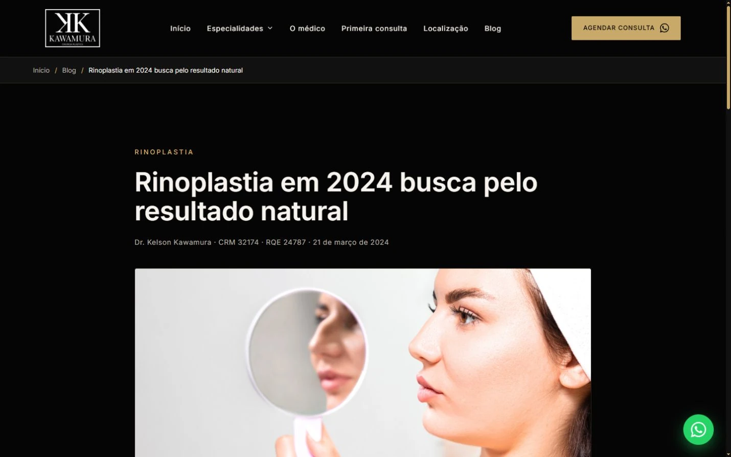 Abertura de artigo com título datado de 2024 e imagem de capa.